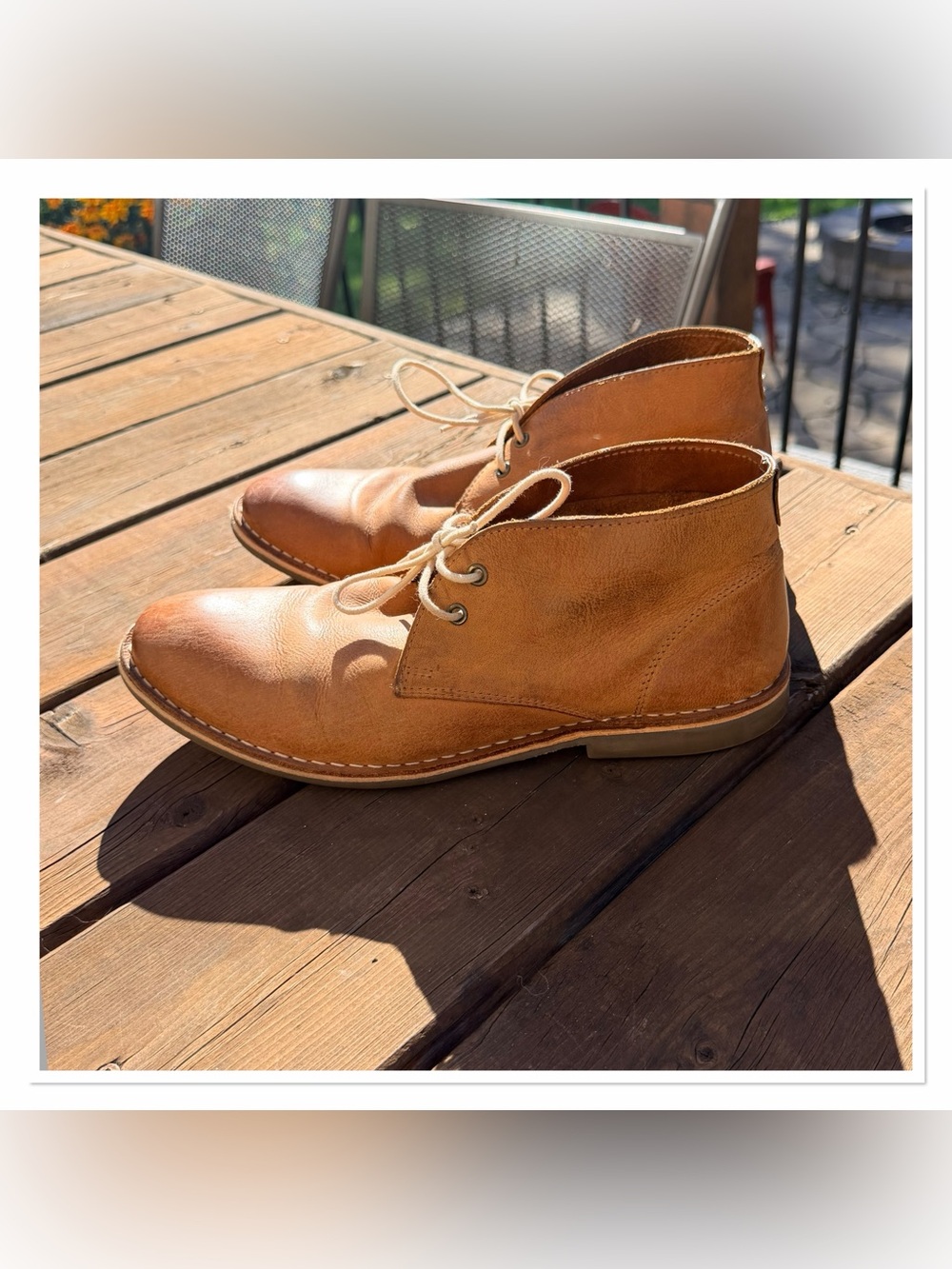 RED TAPE Tan Brown Leather Chukka Boots